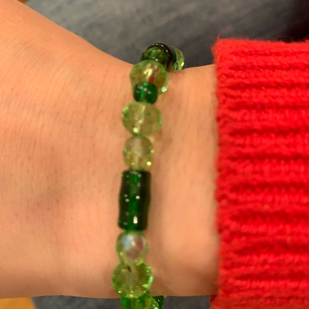 Green Beaded Bracelet